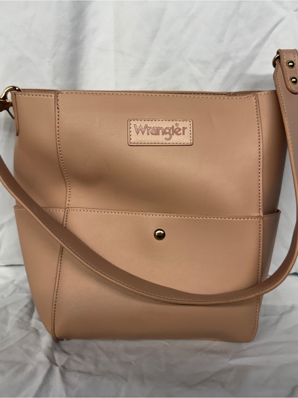 Wrangler Women's Blush Pink bucket Shoulder Handbag Purse